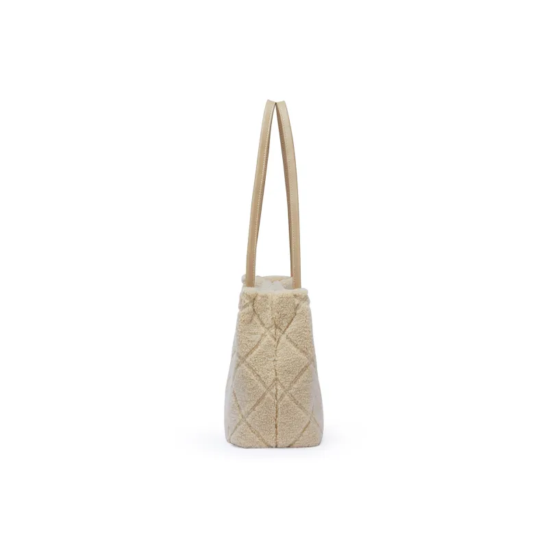 RED DRAGONFLY Microfiber Synthetic Leather Handbags Shoulder Bags Women's Coffee/Milk Tea Beige-9