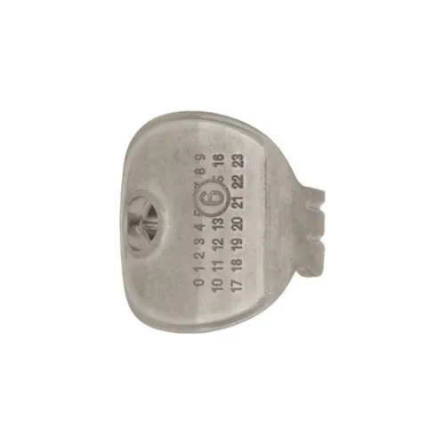 MM6 Maison Margiela Logo Engraved Wraparound Key Ring