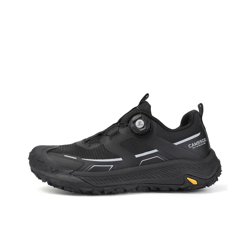 Camssoo Cushioned Slip Resistant Abrasion Resistant Low Top Trekking Shoes Men's Black-0