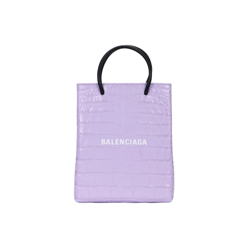 Balenciaga Logo Print Embossed Tote Bag-1