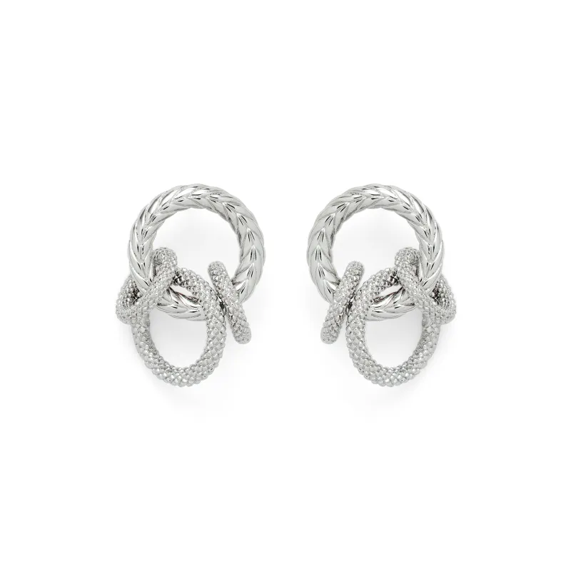 RSNY Gold Plated Copper Stud Earrings Women's-6
