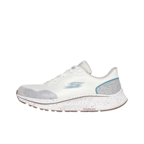 Skechers Go Run Consistent 2.0 Slip-Resistant Breathable Low-Top Casual Gray Women's Ecru Gray
