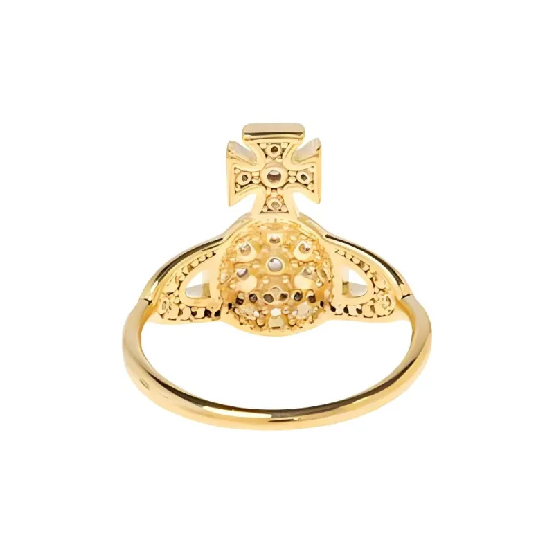 Vivienne Westwood Orb Crystal-Embellished Ring-0