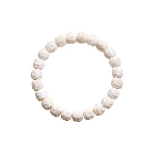 Red All Year Round White Jade Bodhi Bracelets Women's