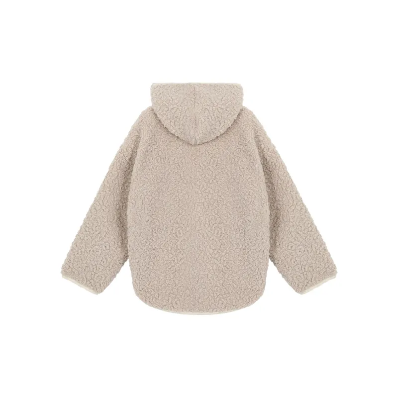 B.Duck Velvet feel Coat Women's Light Beige-1