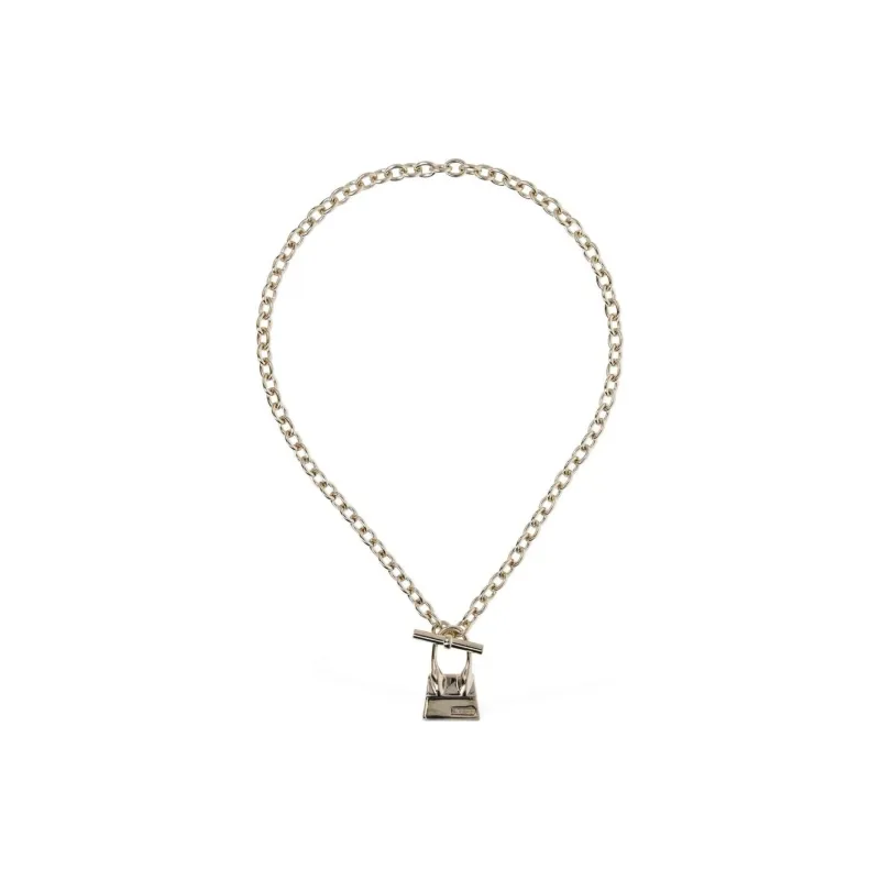 Jacquemus Brass Bronze Necklaces Women's Gold-1