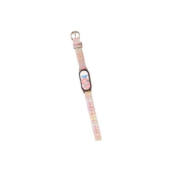 FZRT Xiaomi Compatibility Watch Band Fall Winter Premium Woven Leather Strap Artificial Leather Material