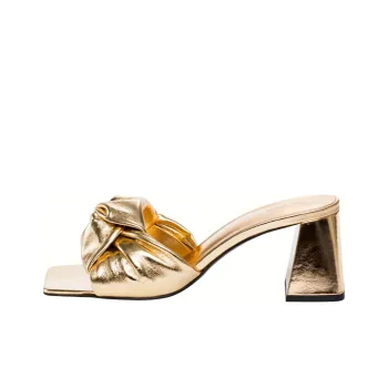 By Far Slide Slippers Women's Gold