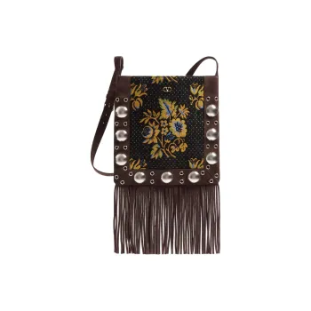 Valentino Jacquard Fabric Crossbody Bag, Shoulder Bag Women's Multicolor