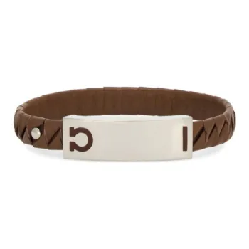 Ferragamo Gancini Leather Bracelet