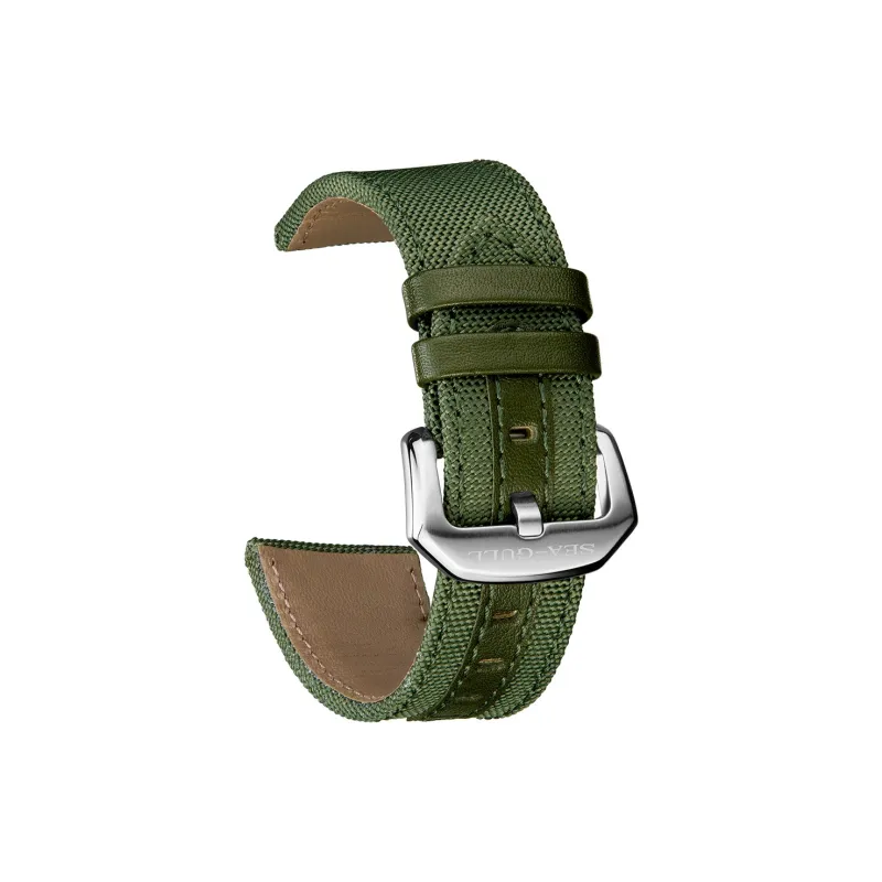 Sea Gull Ocean Automatic Mechanical Movement Nylon Strap Watch Men's Watches Green Dial-14