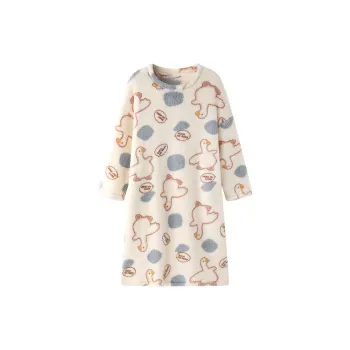 OUSHIBO Nightgown Women's Apricot