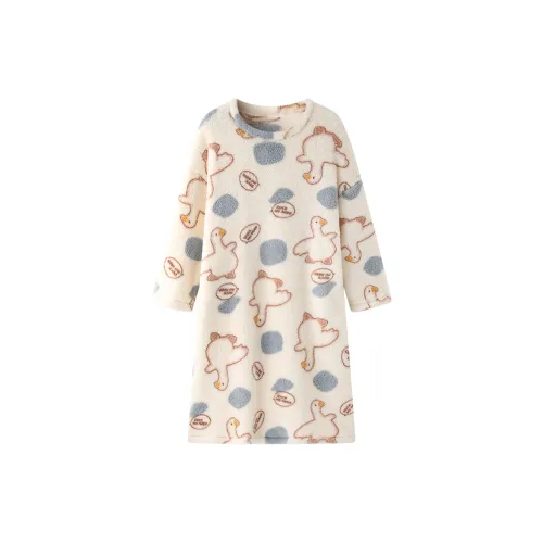 OUSHIBO Nightgown Women's Apricot