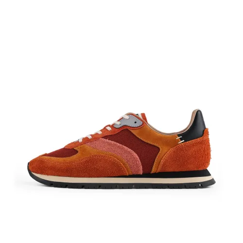 PANE Journey 2.0 Collection CLAY COURT Red Clay Cushioned Slip Resistant Low Top Casual Shoes Unisex Orange