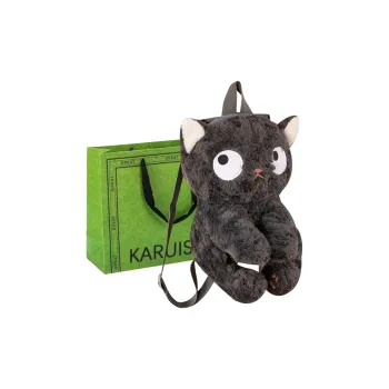 KARUISHA Plush Backpack Regular Women's Black