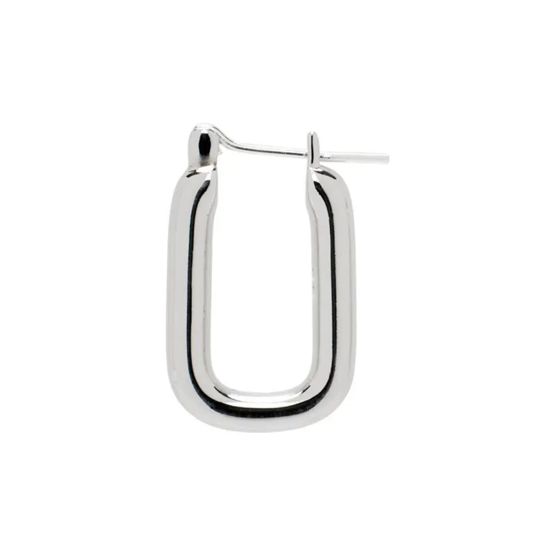 Laura Lombardi Brass Earrings Women's Silver-2