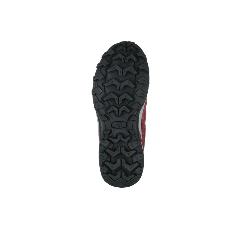 Jack Wolfskin Slip Resistant, Abrasion Resistant, Waterproof Mid Top Hiking Shoes Women's Burgundy-5