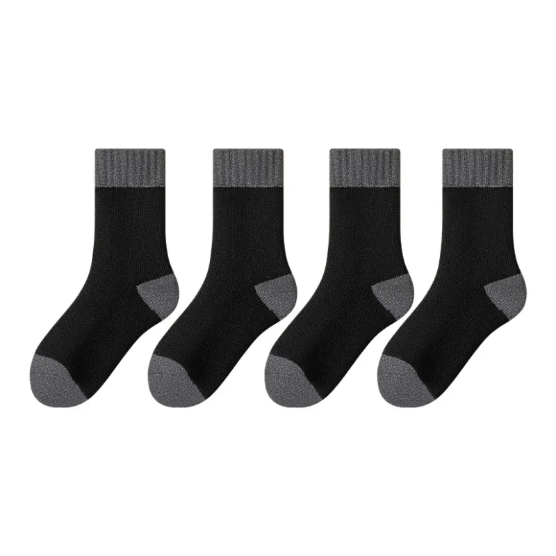 MIIOW Mid Calf Socks Unisex 4 Pack-0