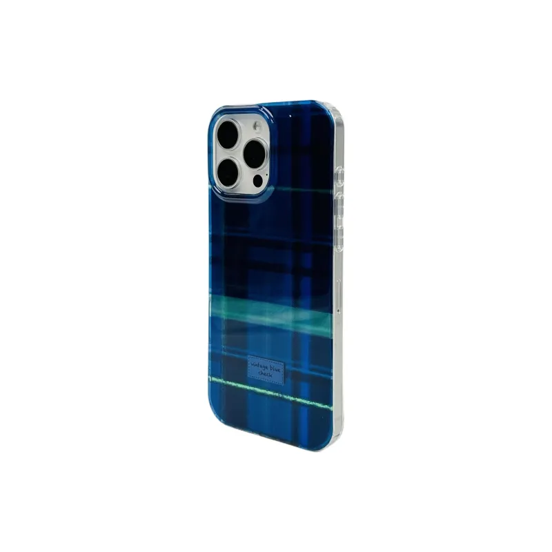 Wei Xin Acrylic Material Double Layer Plaid Phone Cases Compatible With IPhone 16/15 Pro Max/Apple 13/14 Pro Max/12-2