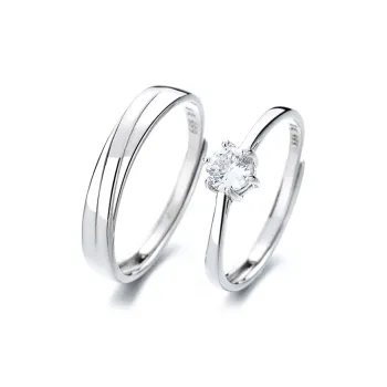 KLFOOK 999 Fine Silver Rings Unisex