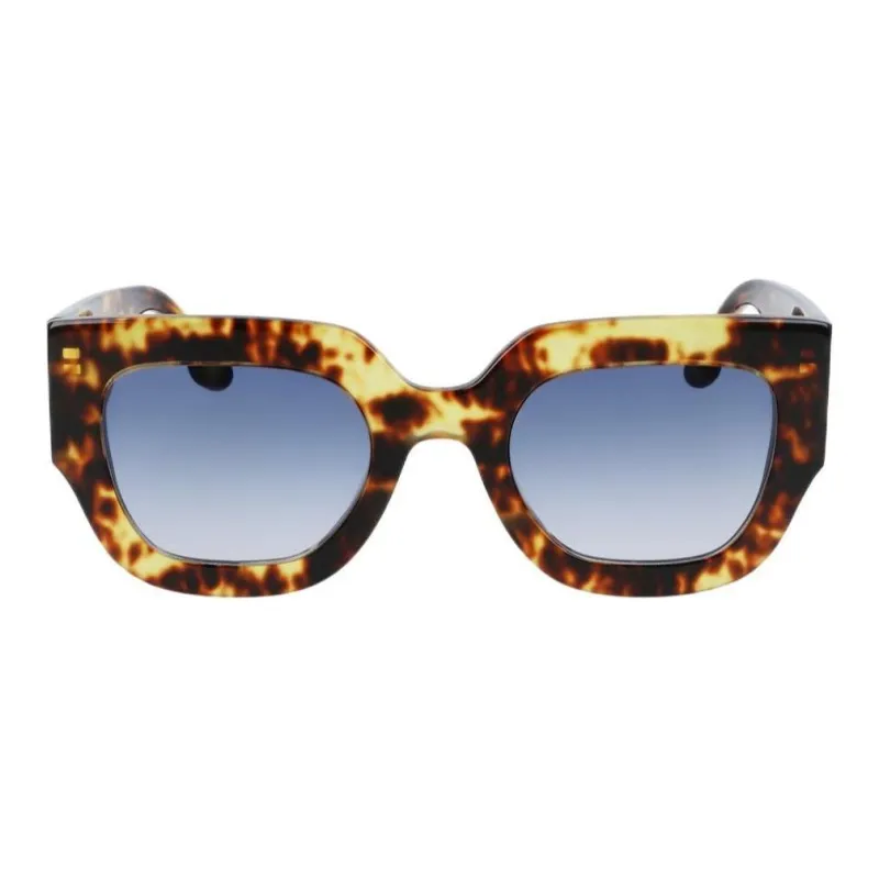 Victoria Beckham Acetate Square Sunglasses Women's Black Red-2