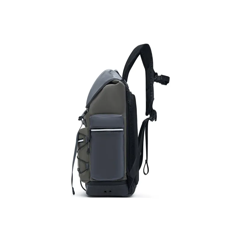 Champion Fabric Backpack Regular Unisex Alloy Gray & Coffee Gray & Smoke Gray-2