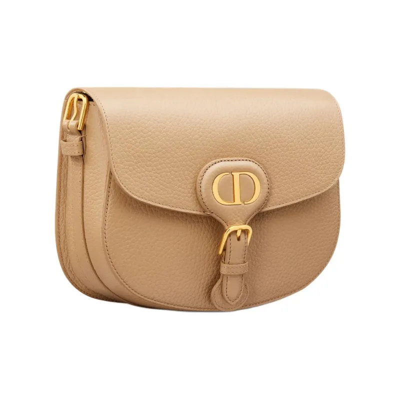 DIOR Bobby Grained Calfskin Crossbody Bag, Shoulder Bag Medium Size Women's Cookie-2