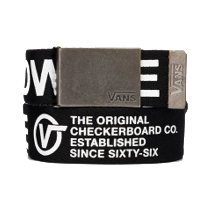 Vans Leather Belts Unisex Black/White-3