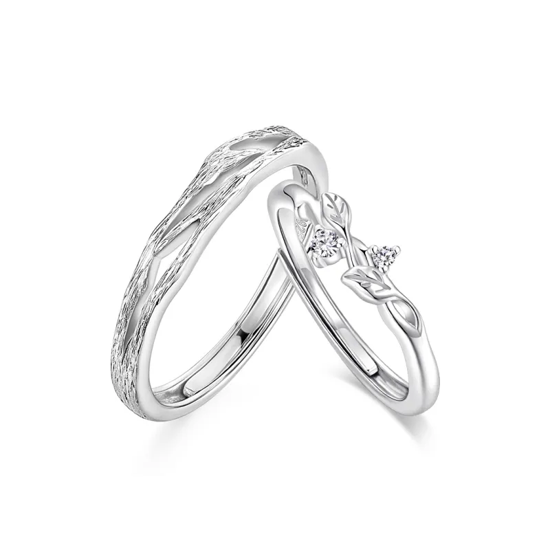 KADER 999 Fine Silver Rings Unisex Silver white Gift Box-1