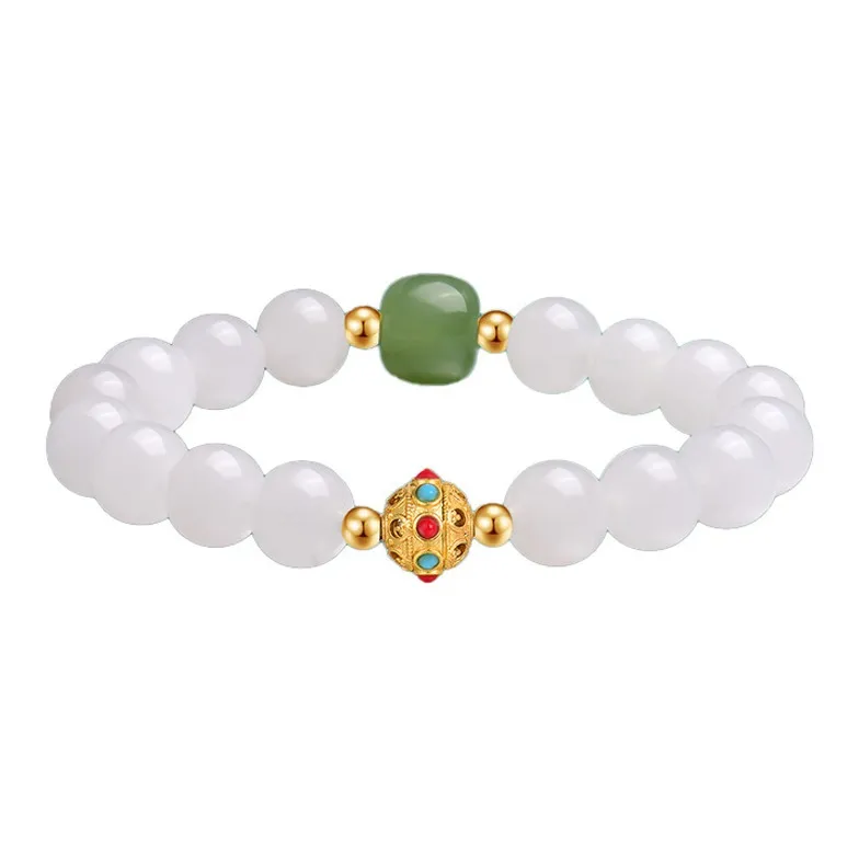 GOLDFISH ALLEY Hetian Jade Bracelets White Jade Unisex-0