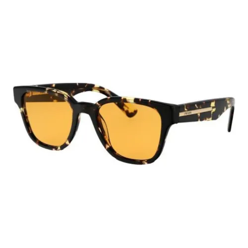 PRADA Acetate Square Sunglasses Men's Black
