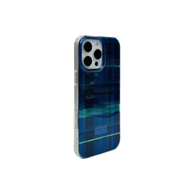 Wei Xin Acrylic Material Double Layer Plaid Phone Cases Compatible With IPhone 16/15 Pro Max/Apple 13/14 Pro Max/12-1