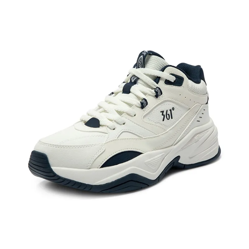 361° Sailing Series Anti Slip Wear Resistant Low Top Casual Shoes Women's White Blue-1