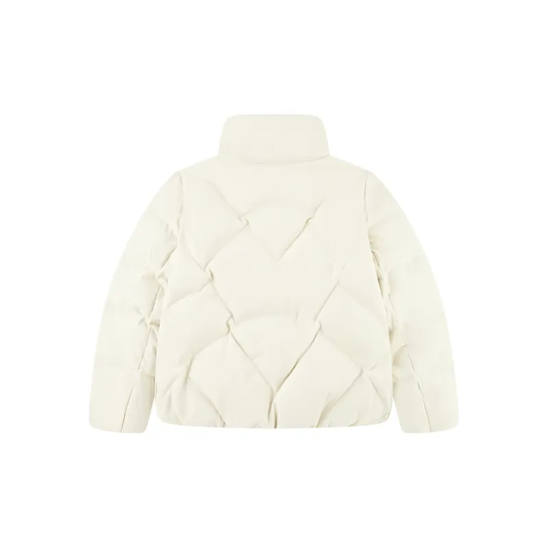 QIAODAN Variety Training Collection Down Jacket Women's Cream White-1