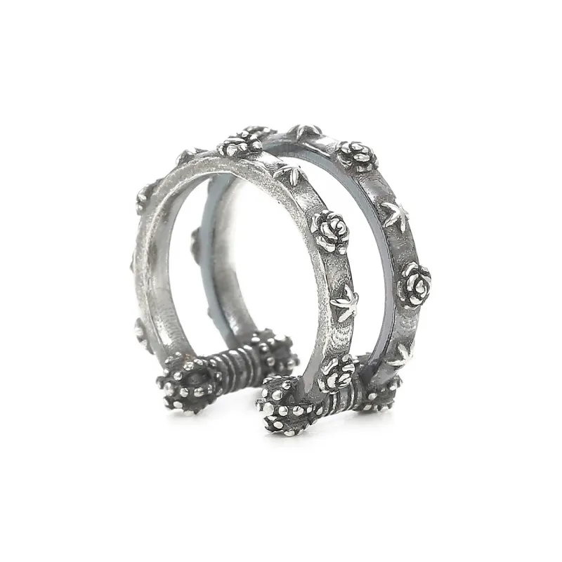 Yamagata S925 Silver Clip On Earrings Men's-3