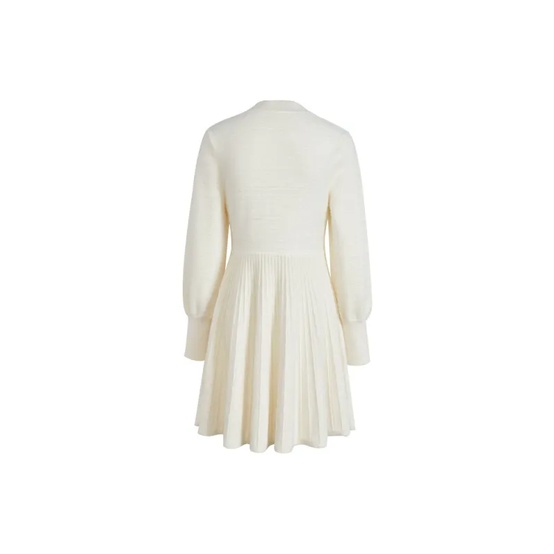 KUOSE Long Sleeved Dress Women's Apricot-1
