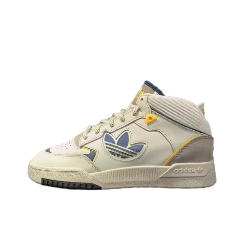 Adidas Holi Drop Step XL Anti Slip Wear Resistant High Top Skateboard Shoes Unisex White