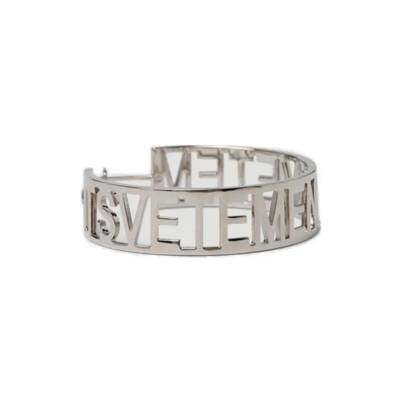 Vetements Logo Hoop Earrings-1