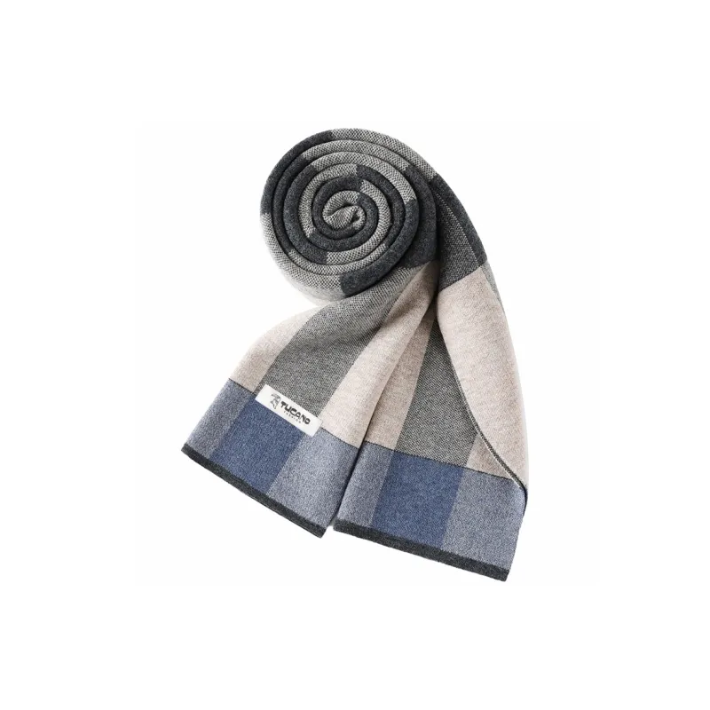 TUCANO Wool Knit Scarves Men's Black/Khaki/Light Gray/Camel-6