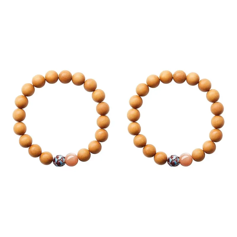 JIAFULAI Peachwood Bracelets Unisex-4