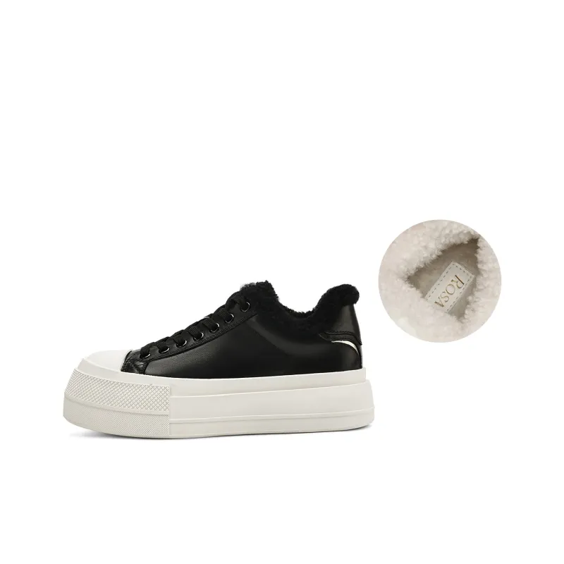 Rosa Bianca Warm Low Top Skateboard Shoes Women's-7