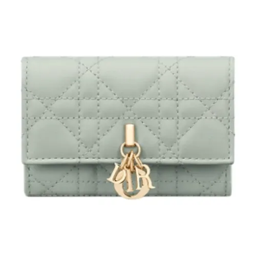 DIOR Miss Dior Lambskin Wallet Women's Bright Green