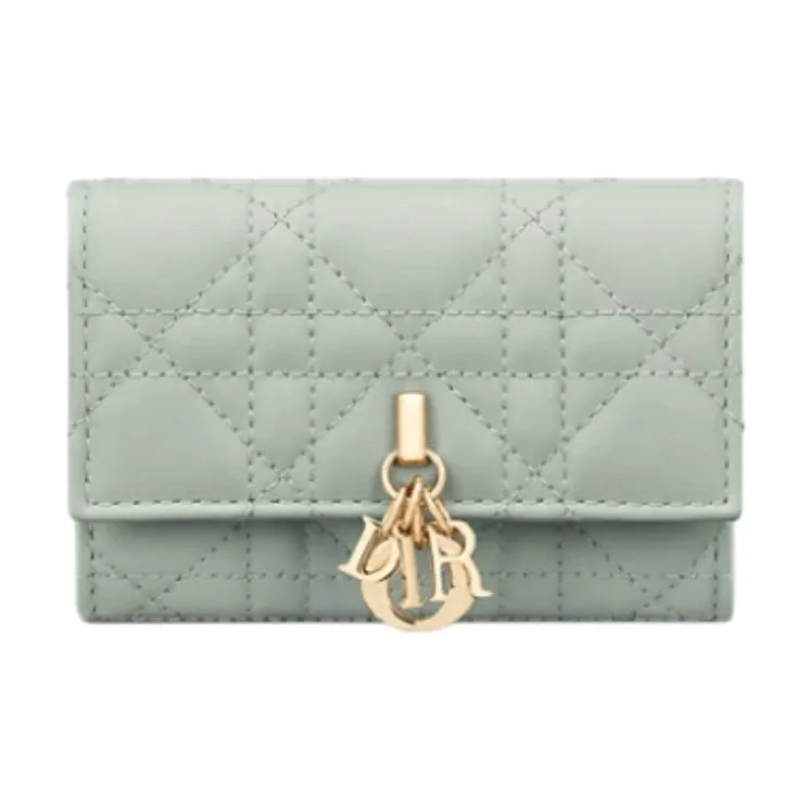 DIOR Miss Dior Lambskin Wallet Women's Bright Green-0