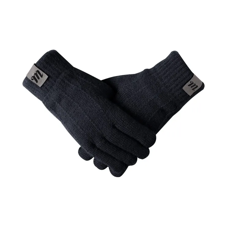 15 MINS Acrylic Knit Gloves Unisex Multiple Colors-9