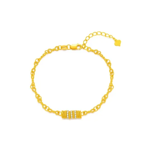 MCLON Surrounded By Arrogance And Prejudice Solid Gold Priced In Gram Gold Bracelet Women's