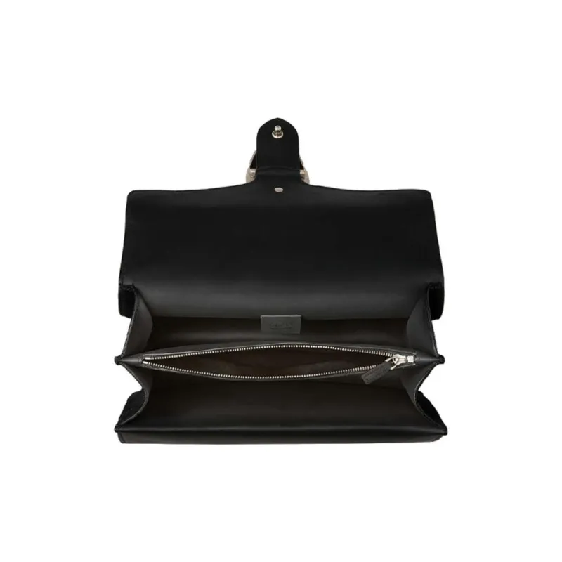 GUCCI Dionysus Suede Crossbody Bag, Shoulder Bag Trumpets Women's Black-2