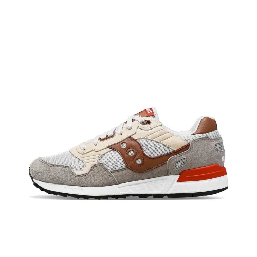 Saucony Shadow 5000 Anti-Slip Wear-Resistant Low-Top Casual Running Shoes Unisex Gray Brown