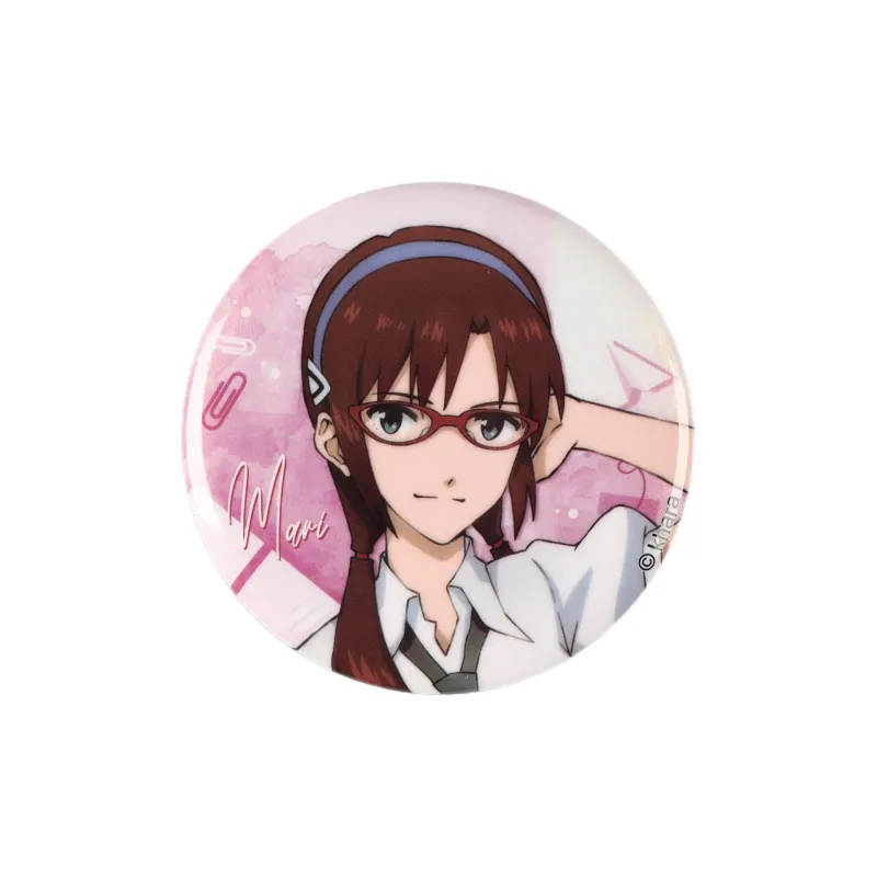 BOOM COMIC Neon Genesis Evangelion SCHOOLMEMORY Collection EVA Brushed Blue Light Badges-4