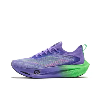 Erke Zhijing 2.0 Cushioning Breathable Rebound Low Top Running Shoes Men's Aurora Purple Color Scheme
