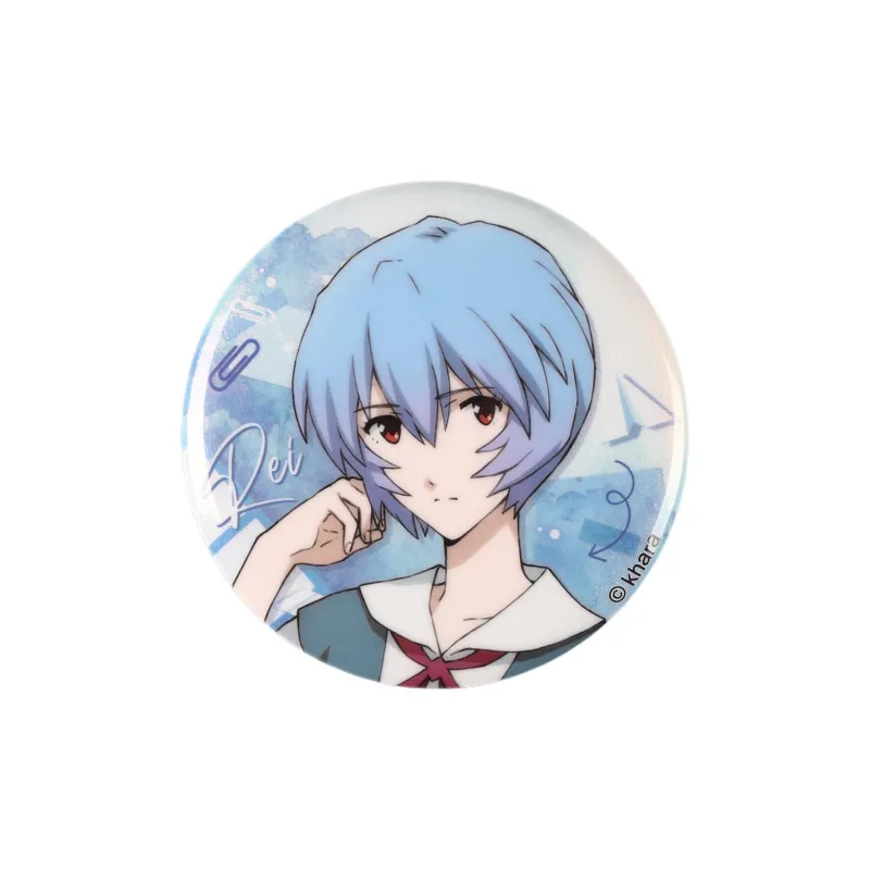 BOOM COMIC Neon Genesis Evangelion SCHOOLMEMORY Collection EVA Brushed Blue Light Badges-1